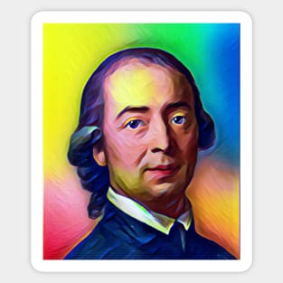 Johann Gottfried Herder Colourful Portrait | Johann Gottfried Herder Artwork 7 Sticker